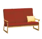 BE - 3 trojkřeslo, koženka ROXA 85.46 - koženka tmavá cihlová